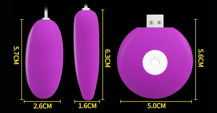 Kích thước trứng rung cao cấp sạc pin USB TR28