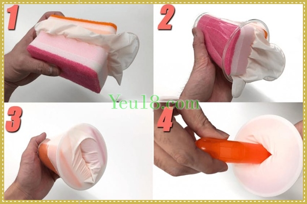 Cách làm âm đạo giả bằng cốc nhựa
