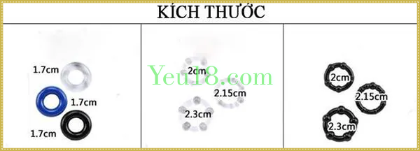 Kích thước của vòng đeo dương vật chống xuất tinh sớm