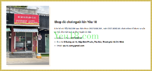 Shop Yeu18.com là đơn vị cung cấp đồ chơi người lớn uy tín